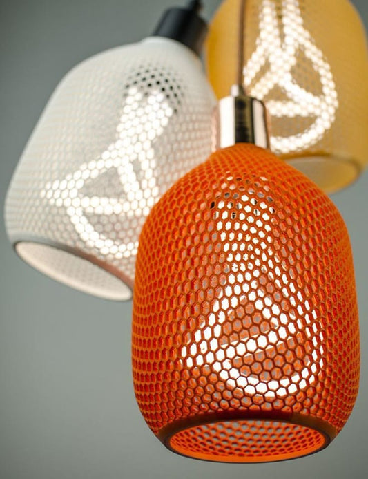 3D Printed Honeycomb Pendant Lamp Shade